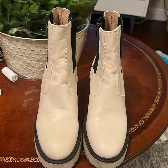 Chunky Heel Free people leather boots - Picture 7 of 17